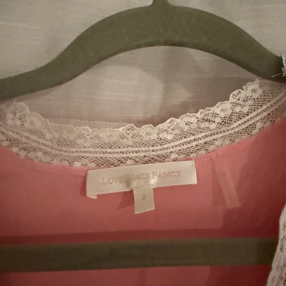 LoveShackFancy Karlina Mini Dress Pastel pink - Picture 4 of 4